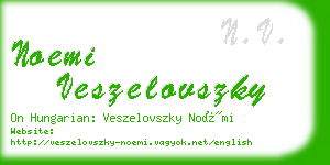 noemi veszelovszky business card